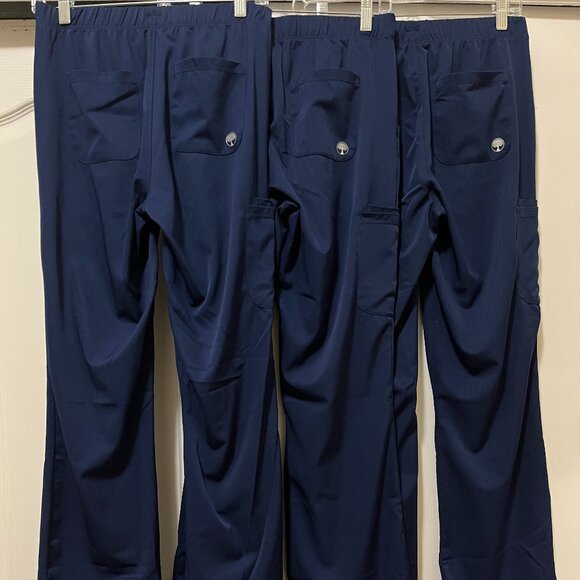 Navy Blue Healing Hands Scrub Bottoms - Picture 2 of 8